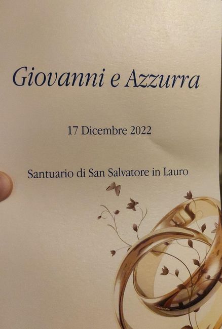 il nostro libretto delle nozze