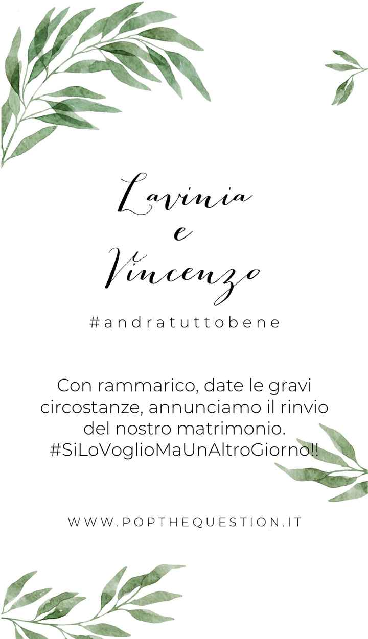 Matrimonio rinviato, causa coronavirus! - 1