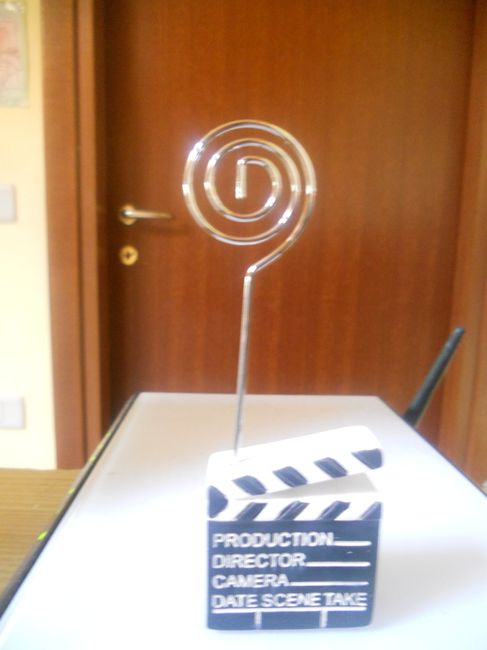 mini ciak per segnaposto