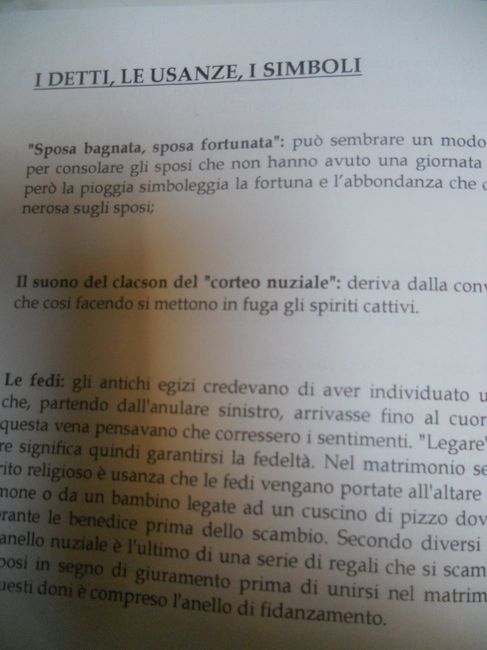 libretto cerimonia........