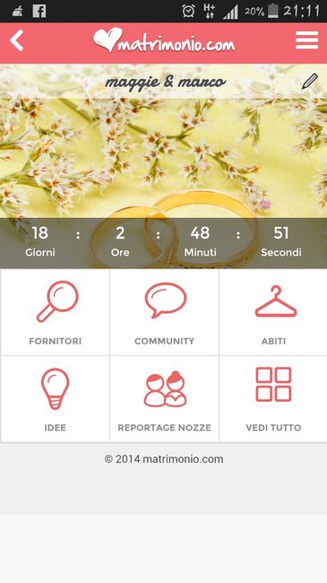 Quanto manca alle vostre nozze? - 1