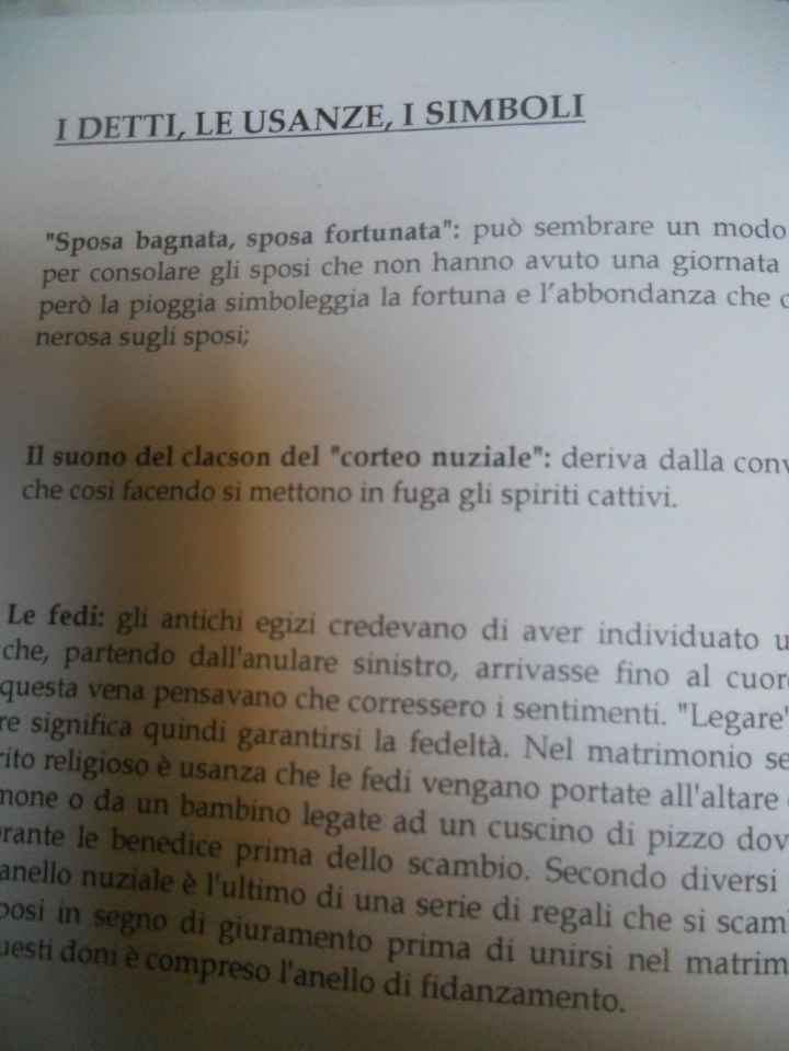 libretto cerimonia........