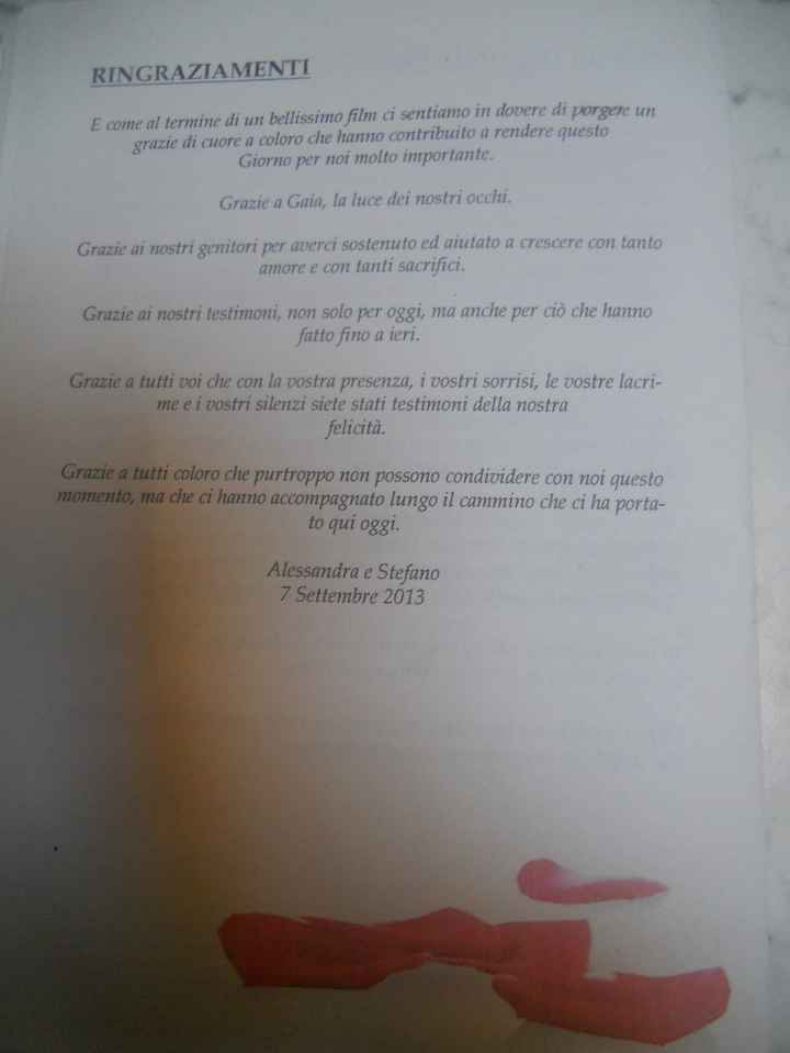 libretto cerimonia........