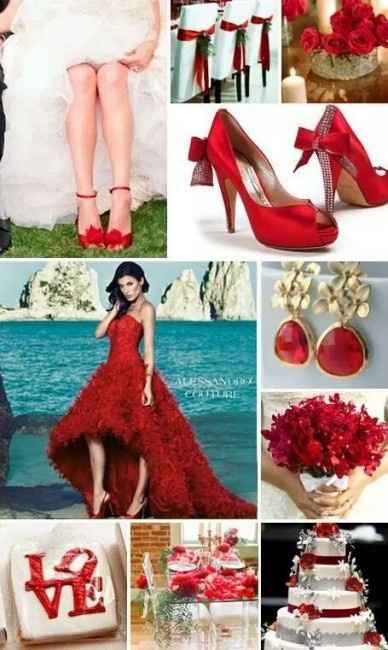 Abito rosso per la Sposa . - 1