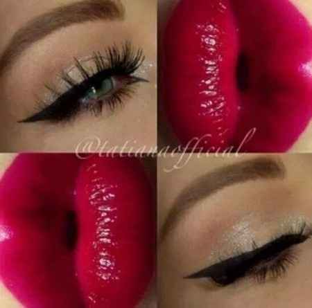 Trucco sposa se l'abito da sposa è rosso ..consigli - 1