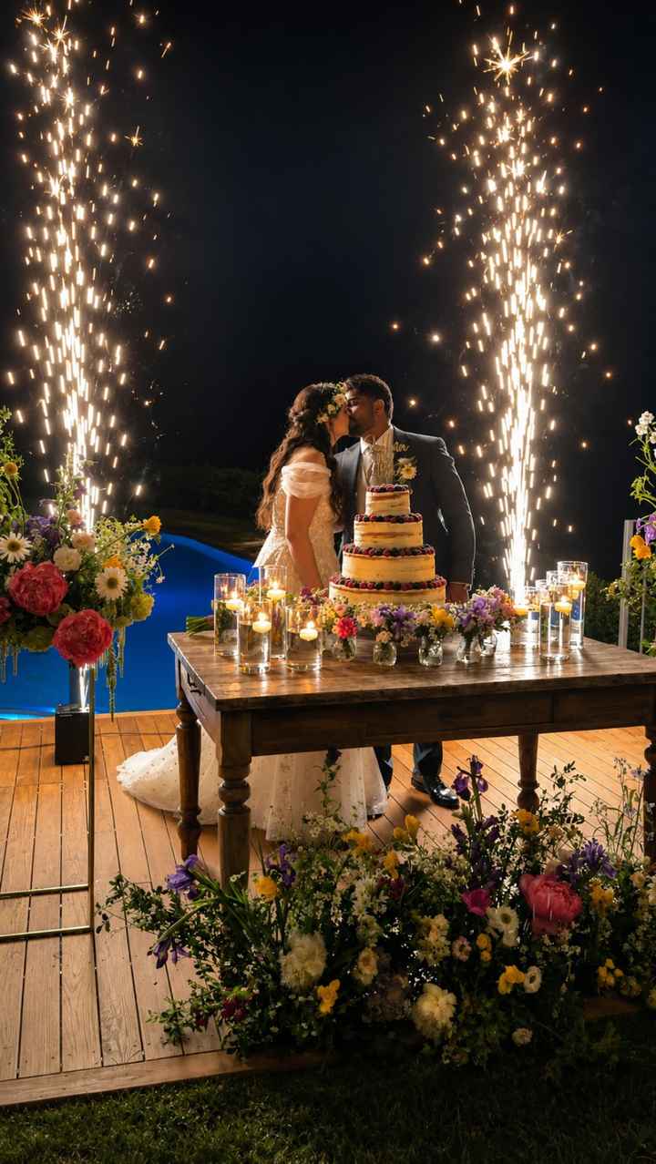 Candele sul tavolo della torta? - 2