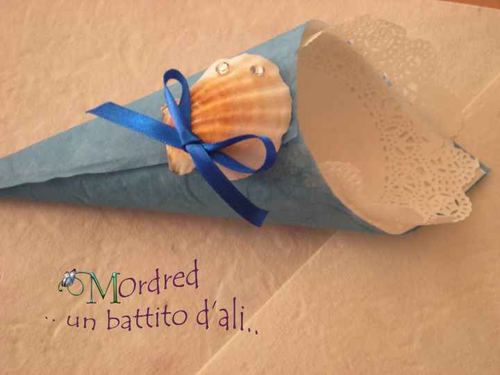 cono porta riso tema mare