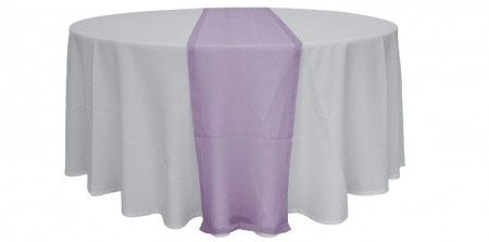 RUNNER RETTANGOLARE IN ORGANZA LILLA