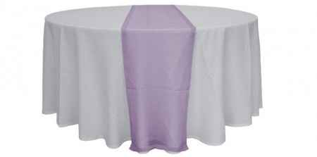 RUNNER RETTANGOLARE IN ORGANZA LILLA