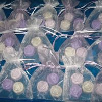 Gessetti segnaposto a forma di roselline