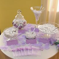 Tavolo confettata a casa della sposa