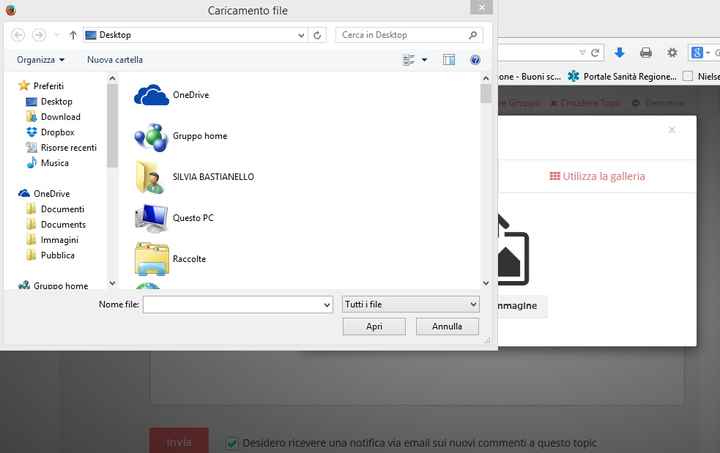 come caricare un immagine