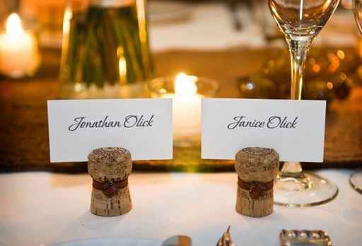 segnaposto tappi di sughero