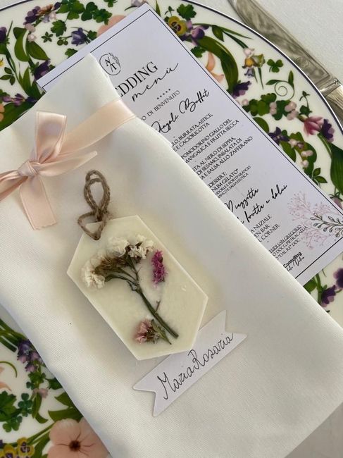 Segnaposto al tavolo 8