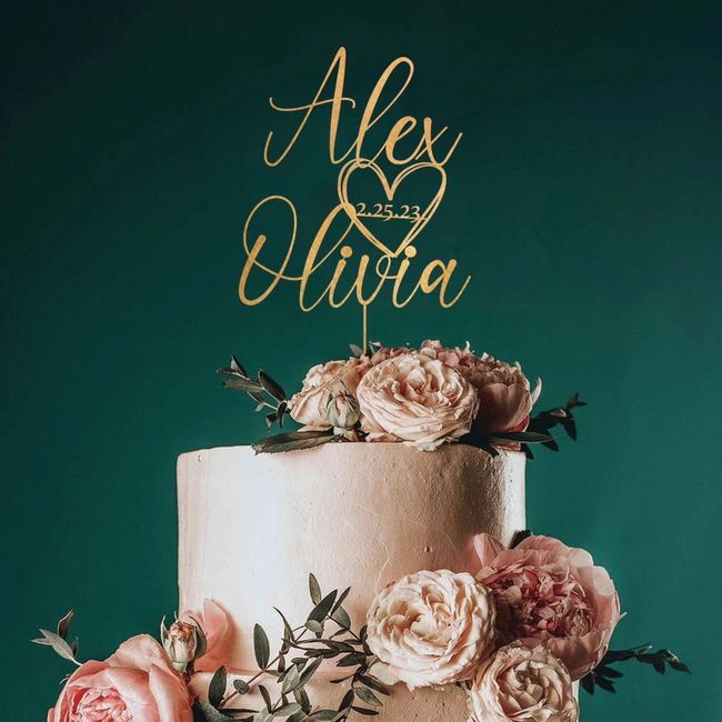 Voi metterete un cake topper? 5