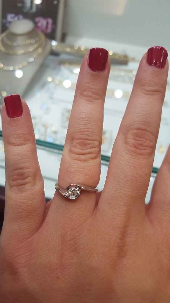 Il mio anello - qui è quando siamo andati a ritirarlo dopo averlo fatto stringere 