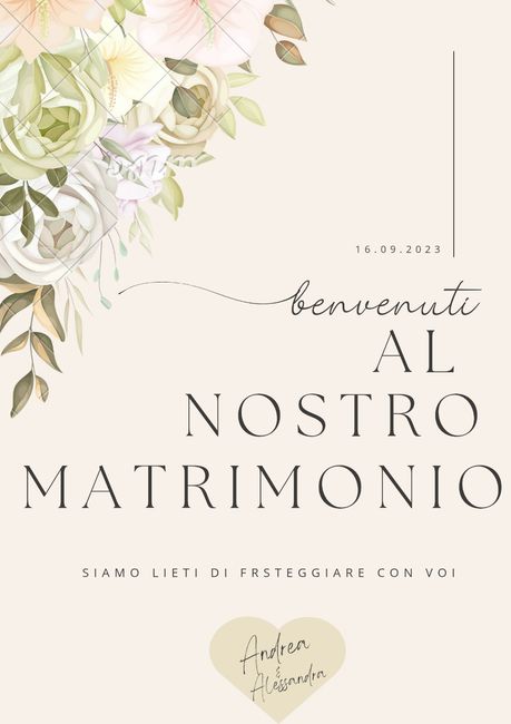 Poster benvenuto - 1