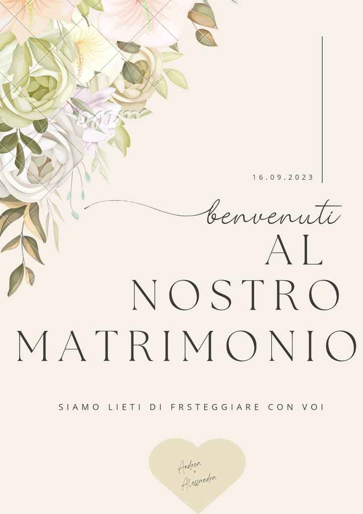 Poster benvenuto - 1