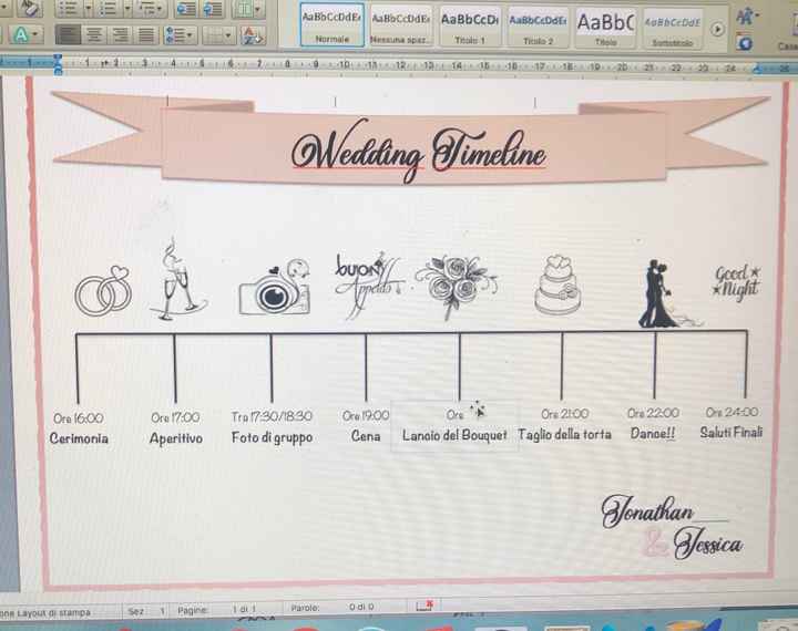 Wedding Timeline - 1