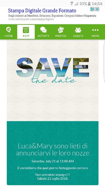 Save the date si accettano suggerimenti... - 1