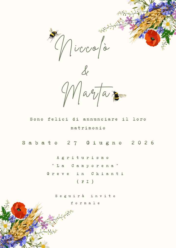 Save the date si o no? - 1