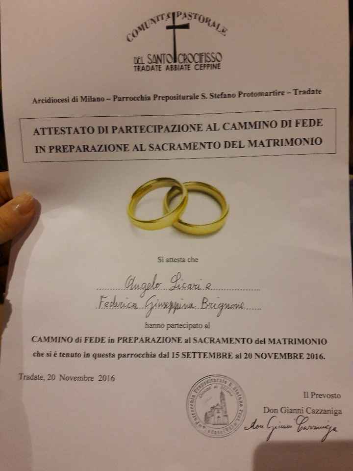 Primo passo verso il grande giorno - 1