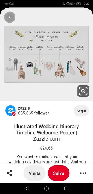 Time-line matrimonio serale 1