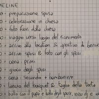 Time-line matrimonio serale - 1
