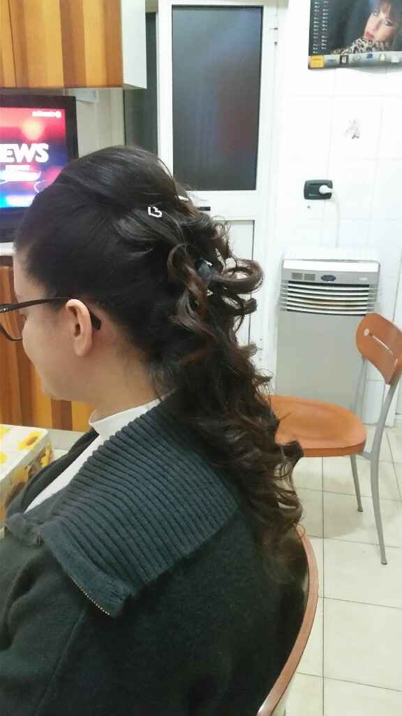 Finalmente la mia acconciatura....e proprio come la sognavo.....la 2 prova sposine.....cosa ne pensa