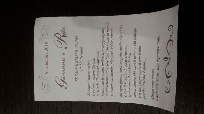 Bigliettino dei confetti - 1