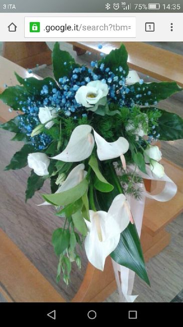 Bouquet blu e bianco 12