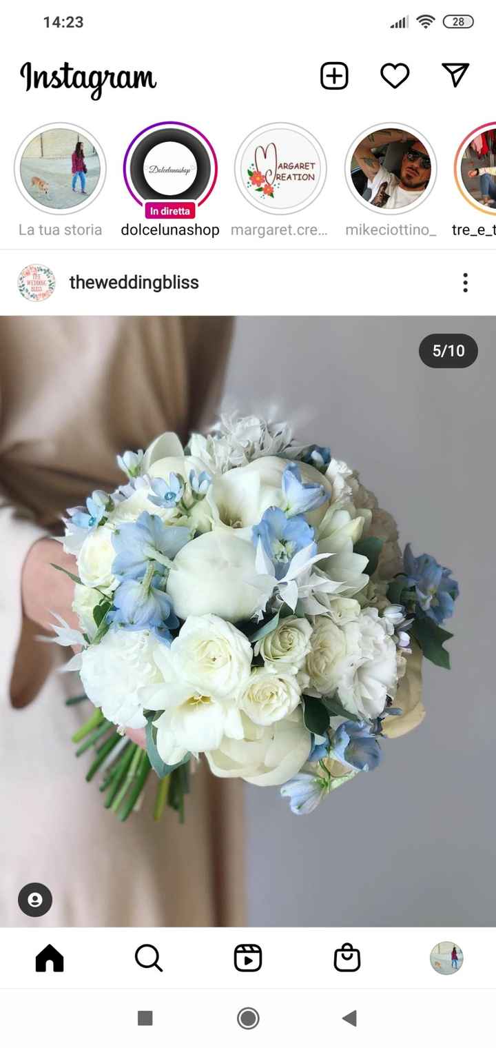 Decorazioni floreali con il blu - 3