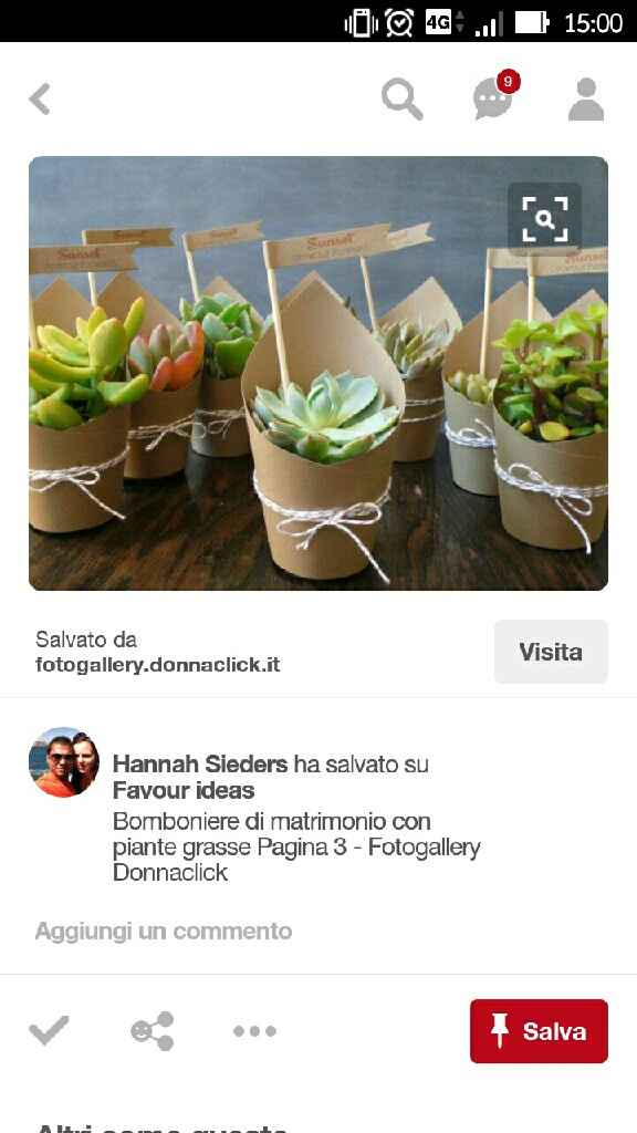 Bomboniere piantine grasse - 1