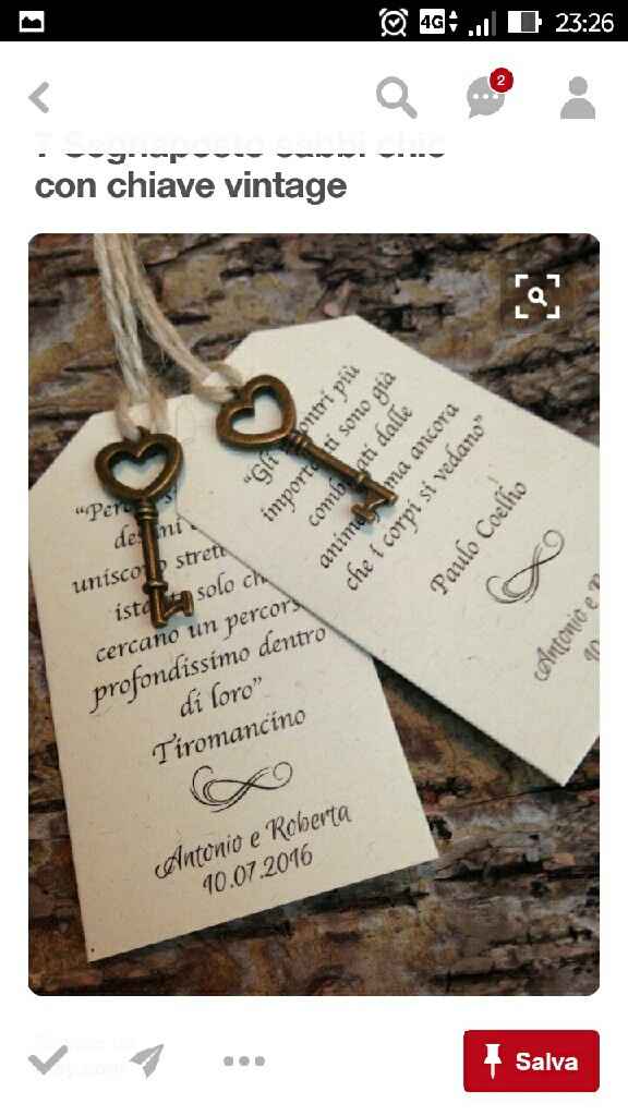 Suggerimenti segnaposto tema amore - 3