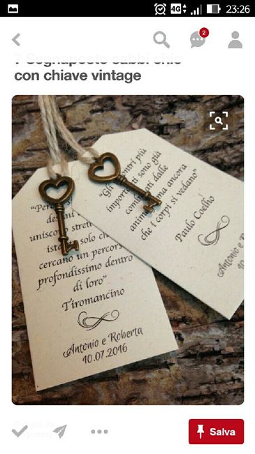 Suggerimenti segnaposto tema amore - 3