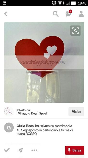 Suggerimenti segnaposto tema amore - 8