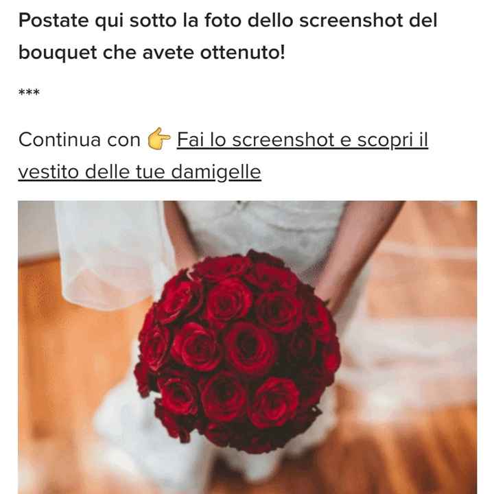 Fai lo screenshot e scopri il tuo bouquet - 1