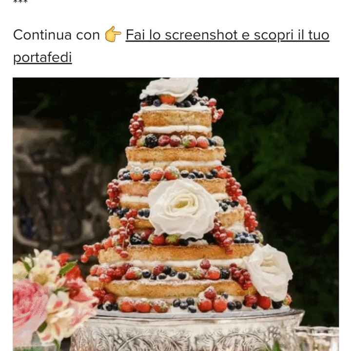 Fai lo screenshot e scopri la tua torta nuziale - 1