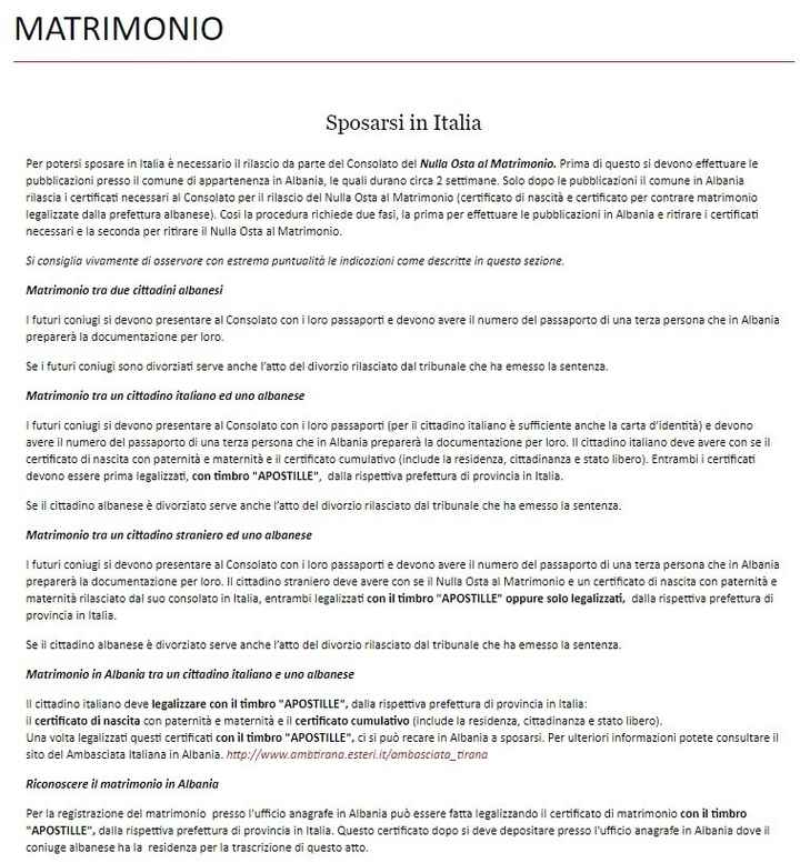 Matrimonio italiana e albanese - 1