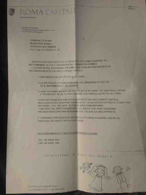 Spose in Comune (roma) e Coronavirus 2