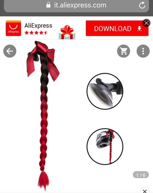 Velo sul casco, aiuto! 1