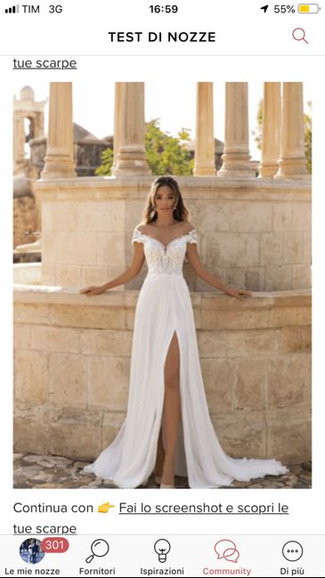 Fai lo screenshot e scopri il tuo abito da sposa 30