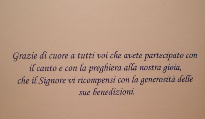 libretto Messa - frase retro e ringraziamenti 1