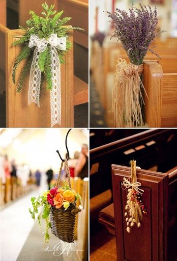 Allestimento in chiesa country chic 6