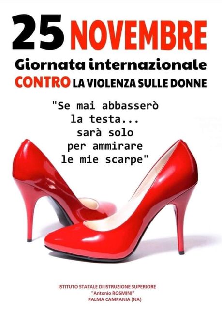 Scarpe rosse 👠 simbolo anti violenza 1