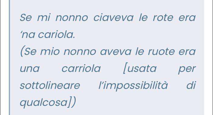 Mi dite qualche proverbio delle vostra nazione? 9