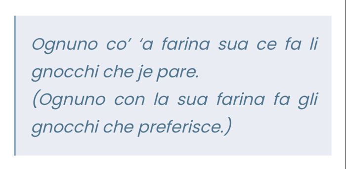 Mi dite qualche proverbio delle vostra nazione? 14