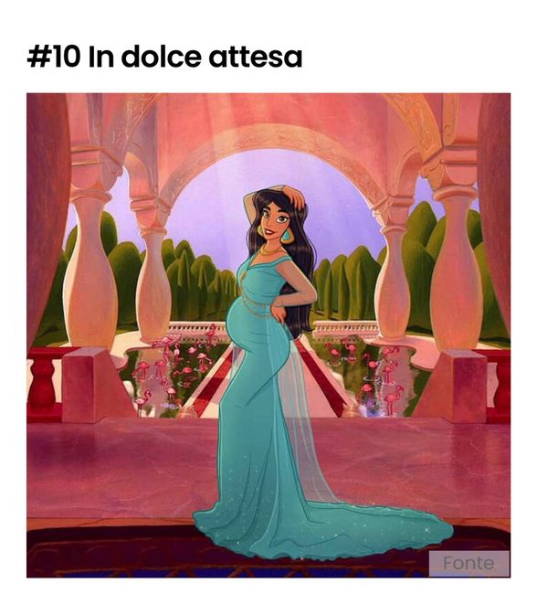 La dolce attesa delle principesse Disney 11