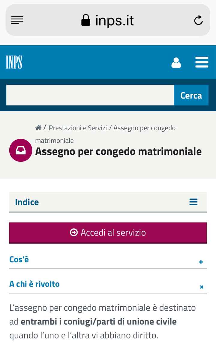 Assegno inps matrimonio - 1
