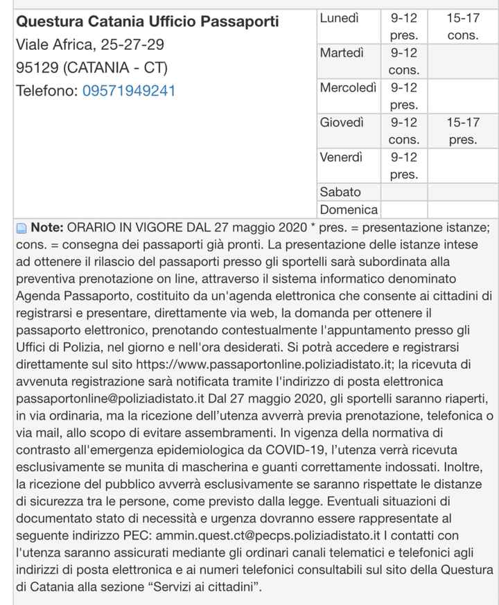 Passaporto e viaggio di nozze - 1